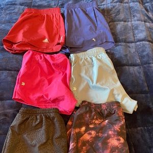 Running shorts. All large and all approximately 3 inches